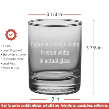 Camping Personalized Bourbon Whiskey Glasses